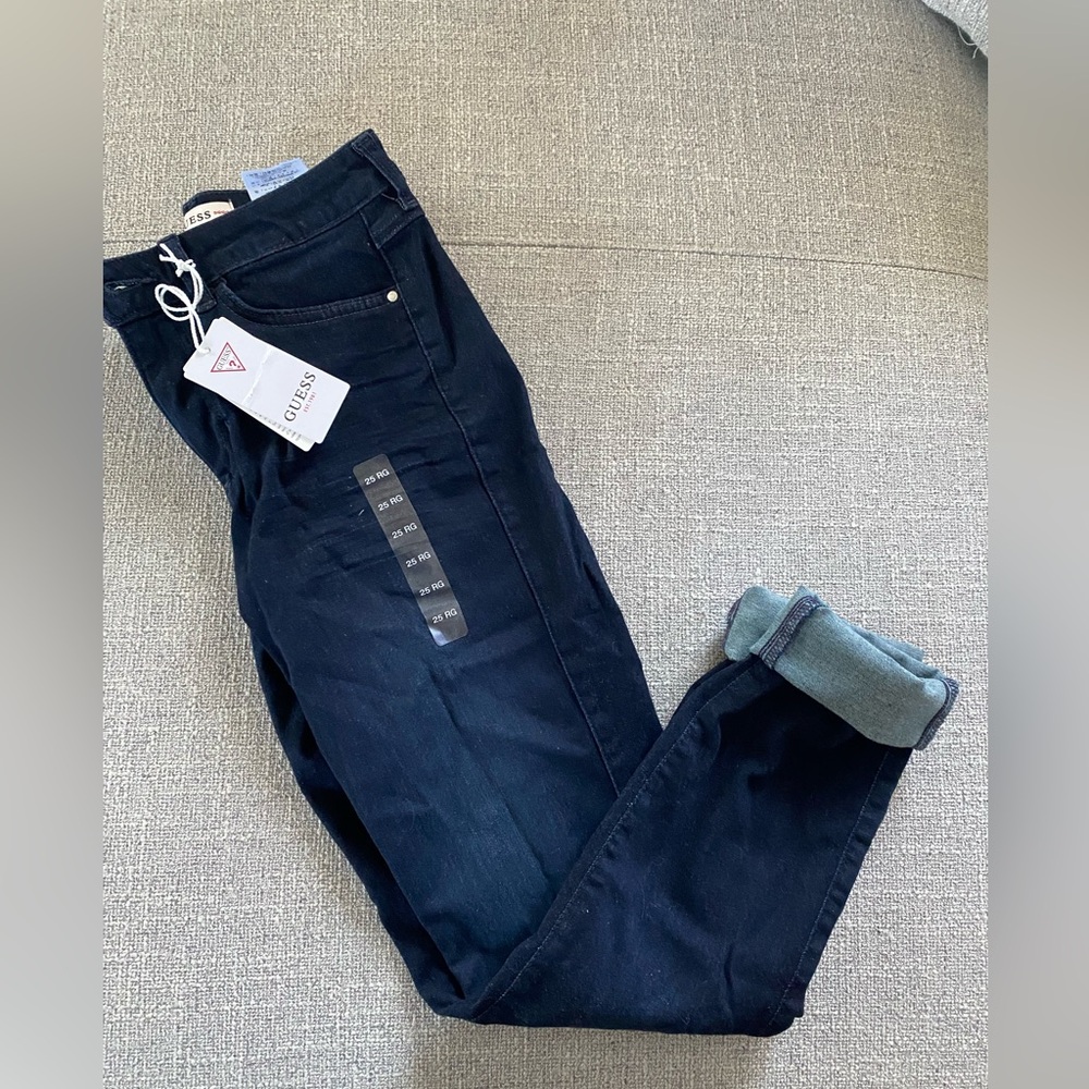 Guess high rise skinny jeans